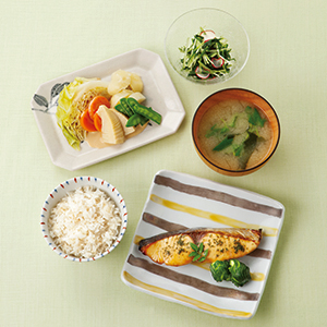 季節のかわりめの免疫力アップ定食