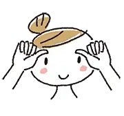 イラスト：目とまゆの間