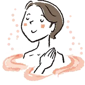 イラスト：お風呂でほっとタイム